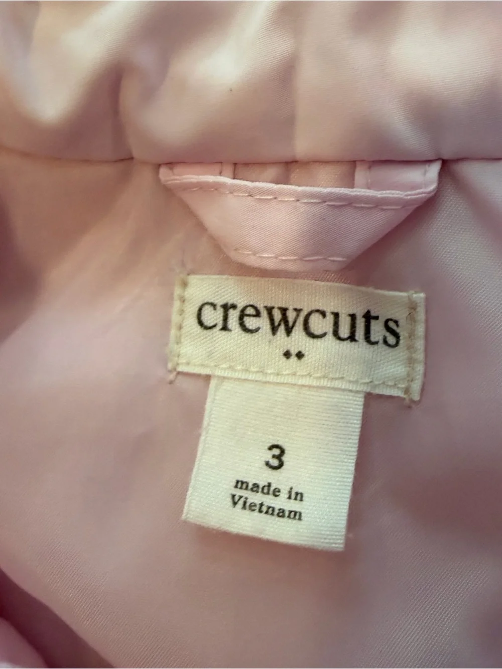 Crew cuts girls 3t quilted pink vest
